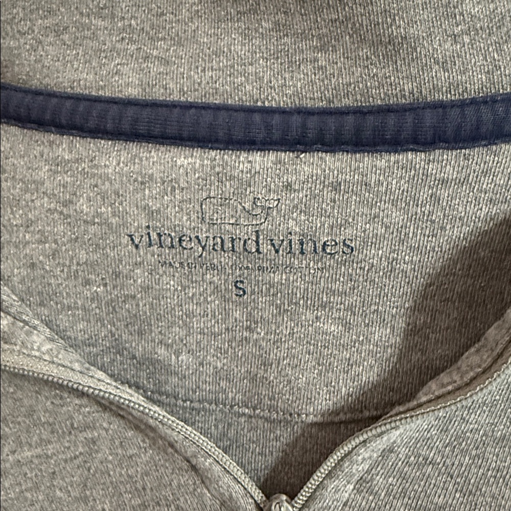 Vineyard Vines Gray Half-Zip Pullover - image 2